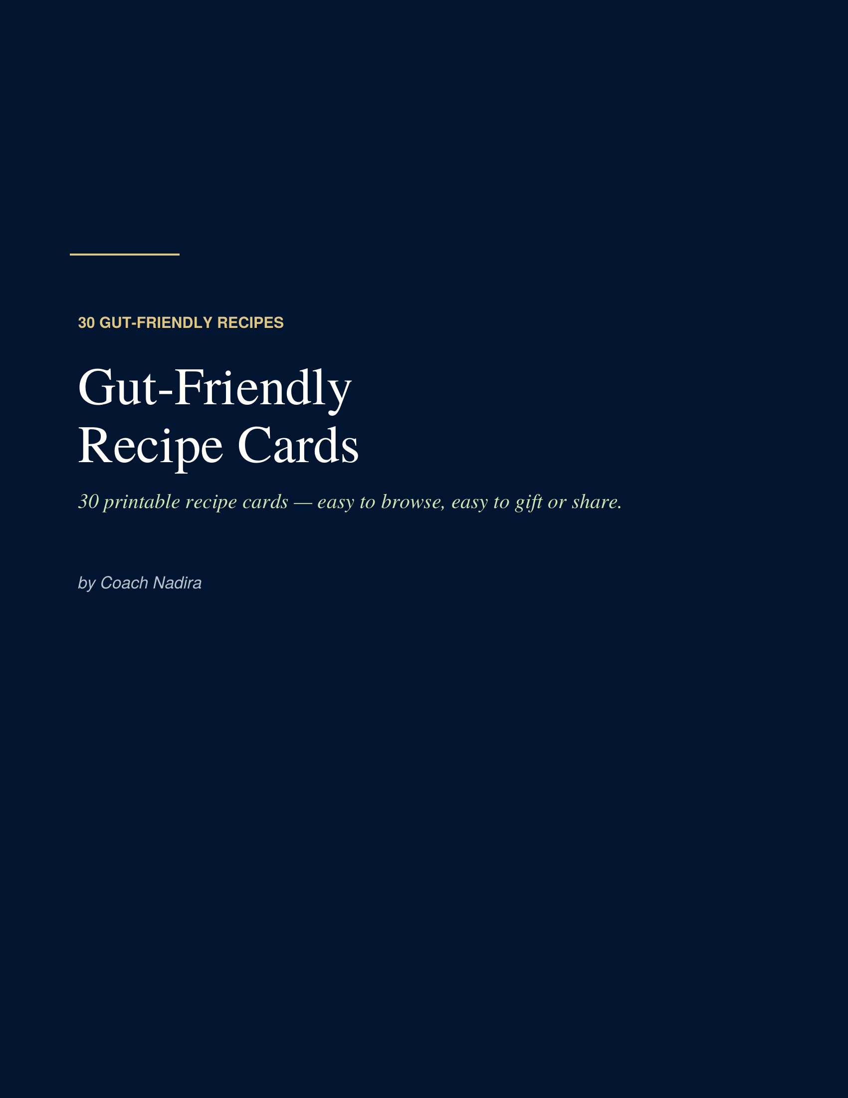 Gut-Friendly Recipe Cards cover